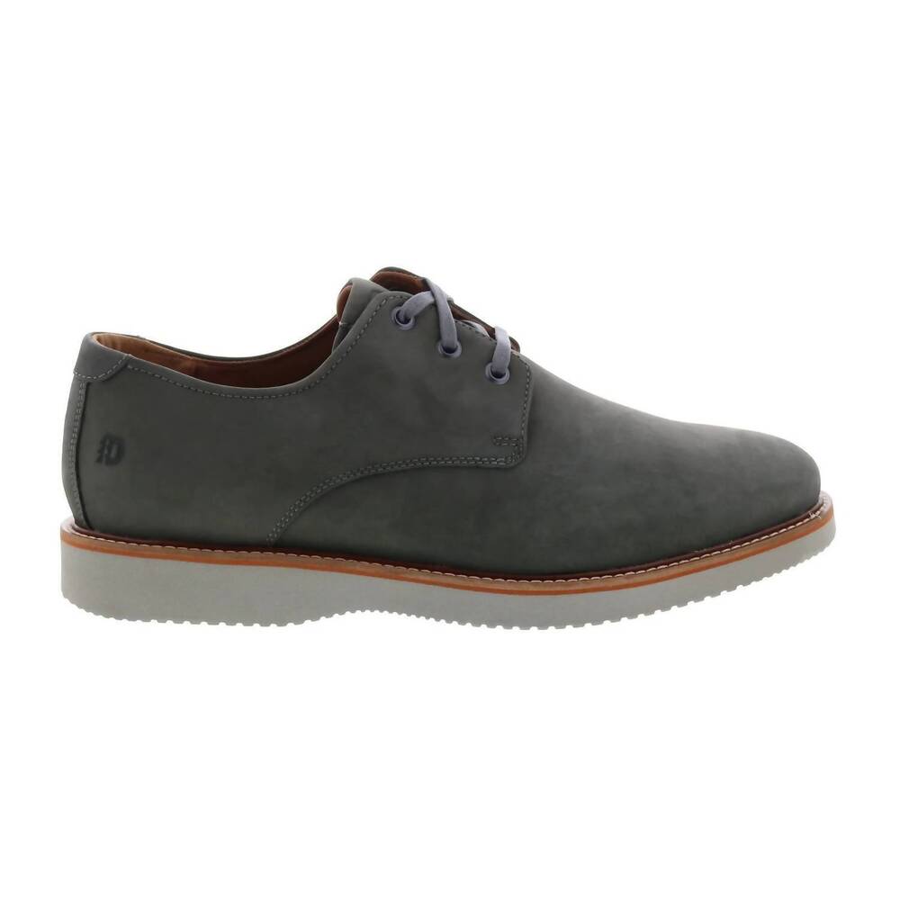 NEW DUNHAM men's clyde plain toe shoes in grey